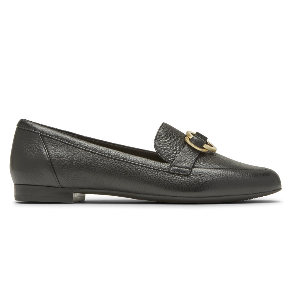 Rockport Womens Total Motion Tavia Ring - Loafers Black - ULN976245